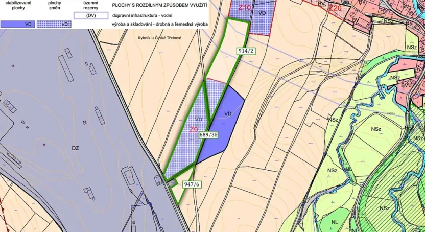 Prodej podílu komerčního pozemku, Rybník, 10974 m2