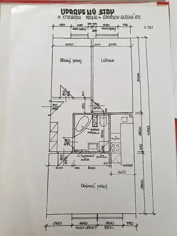 Pronájem bytu 3+kk, Praha - Záběhlice, Hlavní, 56 m2