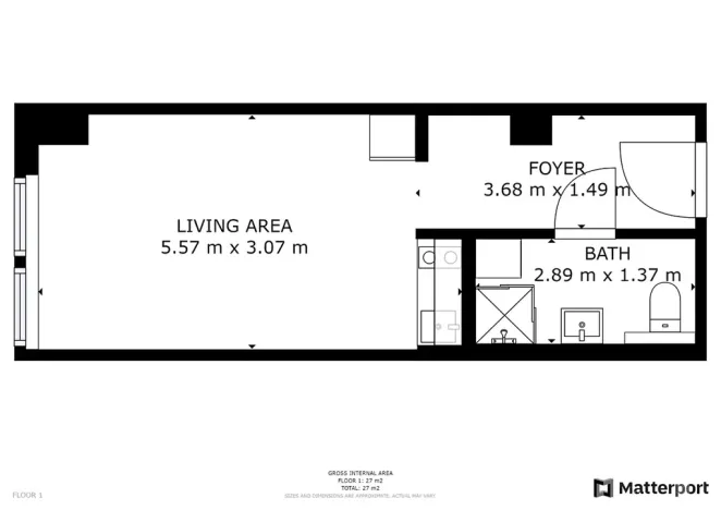 Pronájem bytu 1+kk, Praha - Jinonice, Peroutkova, 26 m2