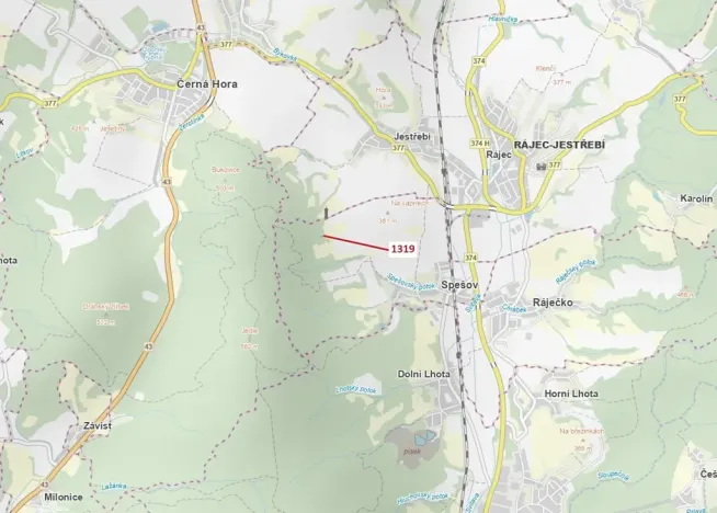 Dražba lesa, Spešov, 316 m2