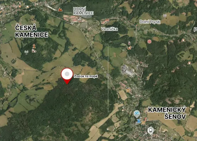 Prodej louky, Česká Kamenice, 1794 m2