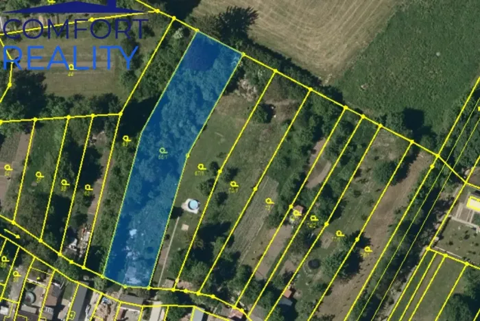 Prodej zahrady, Víceměřice, 1622 m2