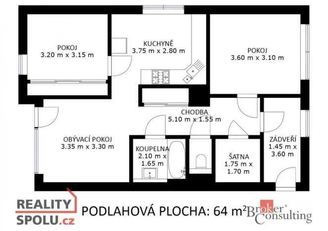 Prodej bytu 3+1, Brno - Slatina, Ponětovická, 188 m2