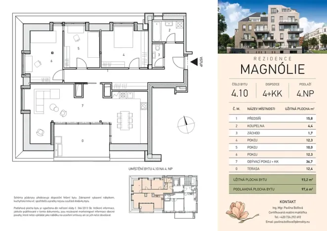 Prodej bytu 4+kk, Praha - Vysočany, U vysočanského pivovaru, 91 m2
