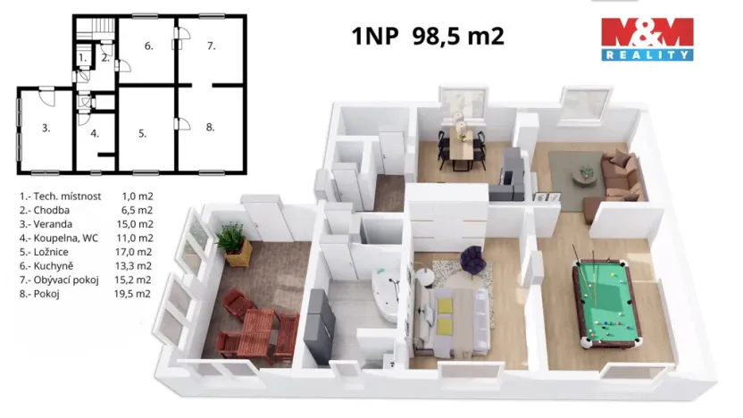 Prodej rodinného domu, Pchery - Humny, U Dobré Vody, 240 m2