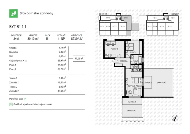 Prodej bytu 3+kk, Olomouc - Povel, Loudova, 80 m2