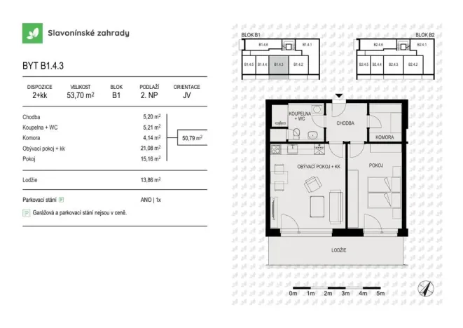 Prodej bytu 2+kk, Olomouc - Povel, Loudova, 53 m2