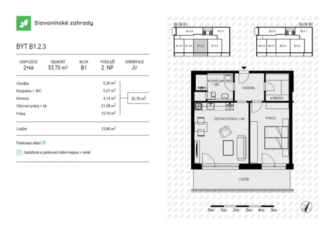 Prodej bytu 2+kk, Olomouc - Povel, Loudova, 53 m2
