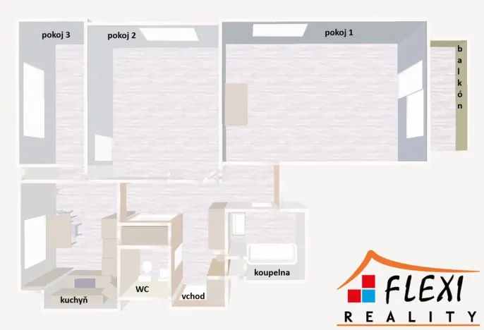 Pronájem bytu 3+1, Ostrava - Michálkovice, Kasalického, 77 m2