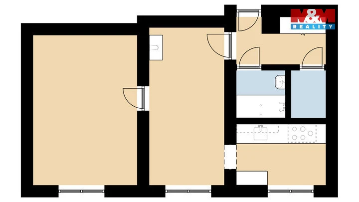 Prodej bytu 2+1, Horní Vltavice, 49 m2