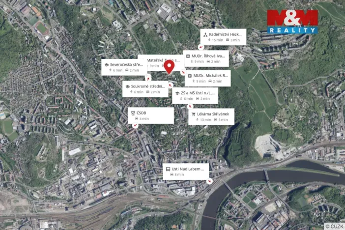 Prodej bytu 2+1, Ústí nad Labem - Ústí nad Labem-centrum, Ve Smyčce, 73 m2