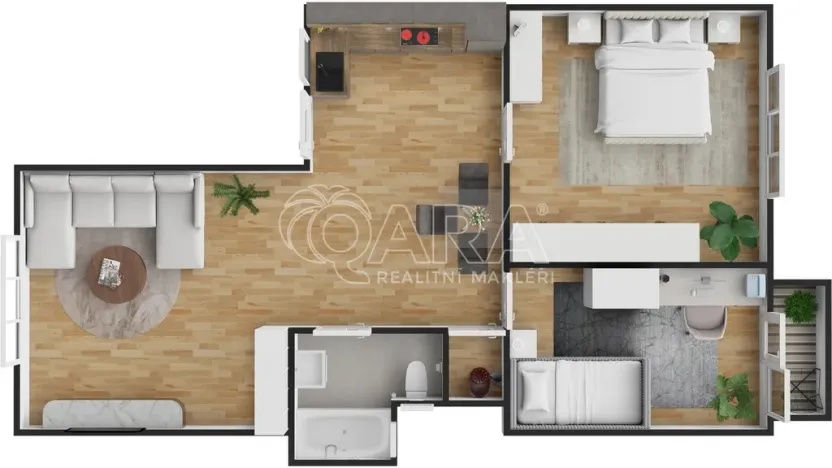 Pronájem bytu 3+kk, Brno - Husovice, Soběšická, 63 m2