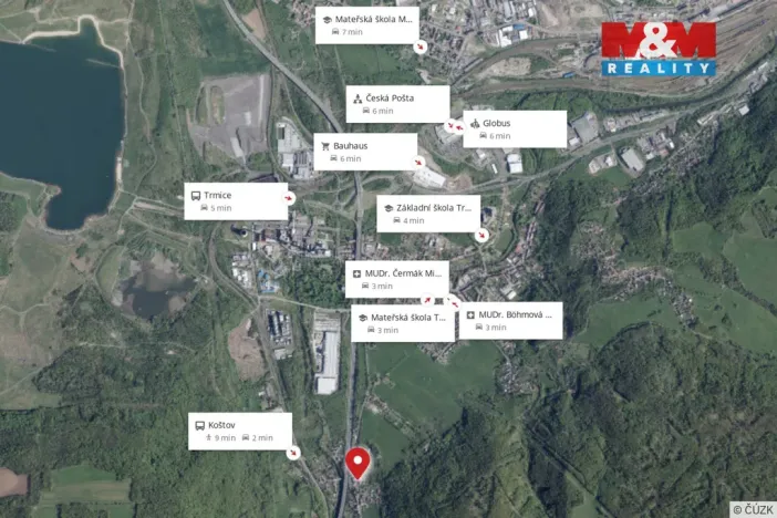 Prodej bytu 3+1, Trmice - Koštov, 67 m2