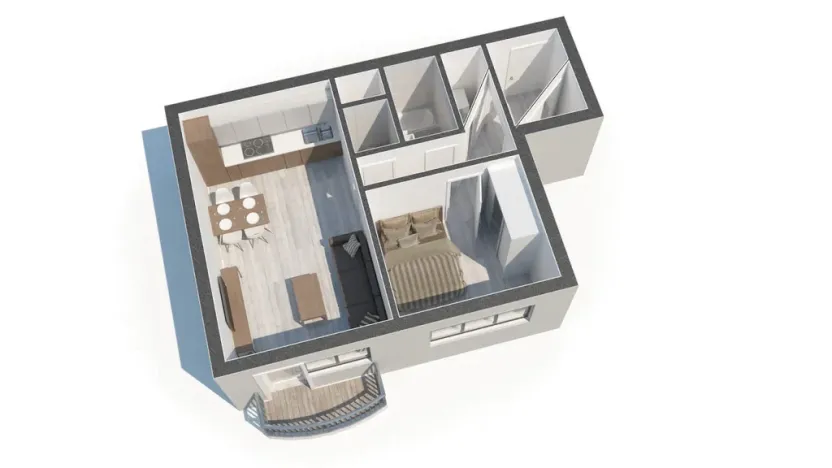 Prodej bytu 2+kk, České Budějovice - České Budějovice 2, Otavská, 45 m2