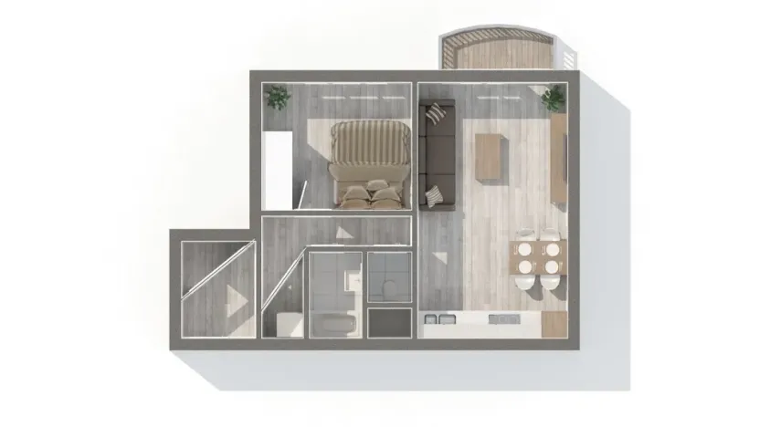 Prodej bytu 2+kk, České Budějovice - České Budějovice 2, Otavská, 45 m2