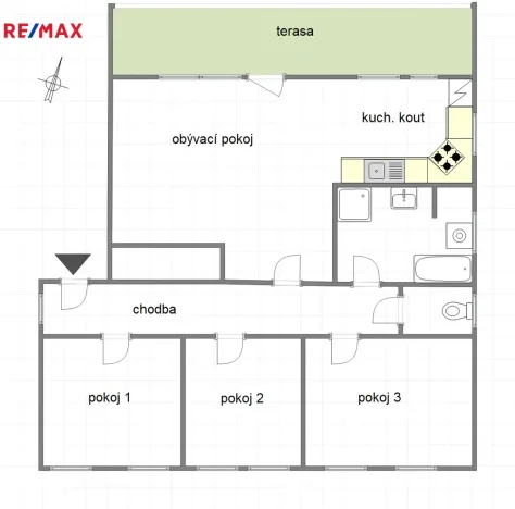 Pronájem bytu 4+kk, Bystřany - Světice, nám. J. Koziny, 95 m2