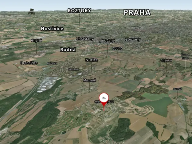 Prodej pozemku pro bydlení, Vysoký Újezd, Tyršova náves, 6957 m2