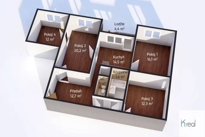 Prodej bytu 4+1, Karlovy Vary - Rybáře, U Koupaliště, 94 m2