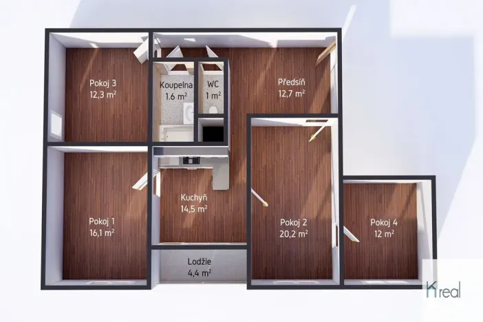 Prodej bytu 4+1, Karlovy Vary - Rybáře, U Koupaliště, 94 m2