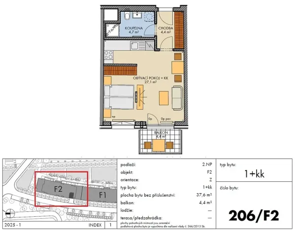 Prodej bytu 1+kk, Praha - Chodov, Bartůňkova, 38 m2