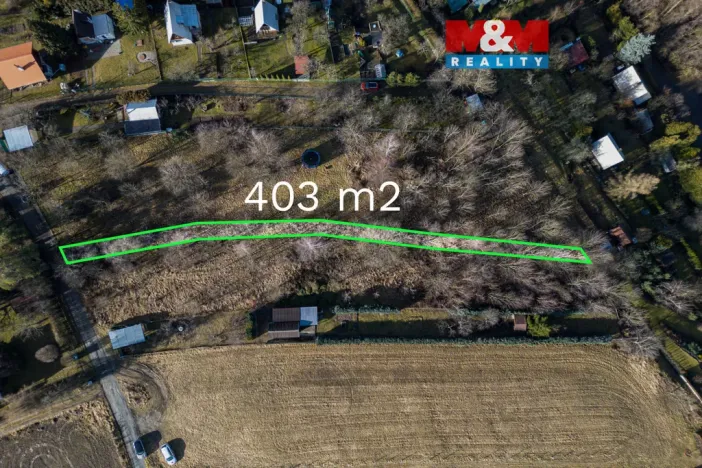 Prodej pole, Olomouc - Droždín, 403 m2