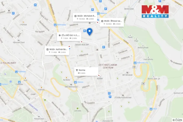 Prodej bytu 3+1, Ústí nad Labem - Ústí nad Labem-centrum, Ve Smyčce, 64 m2