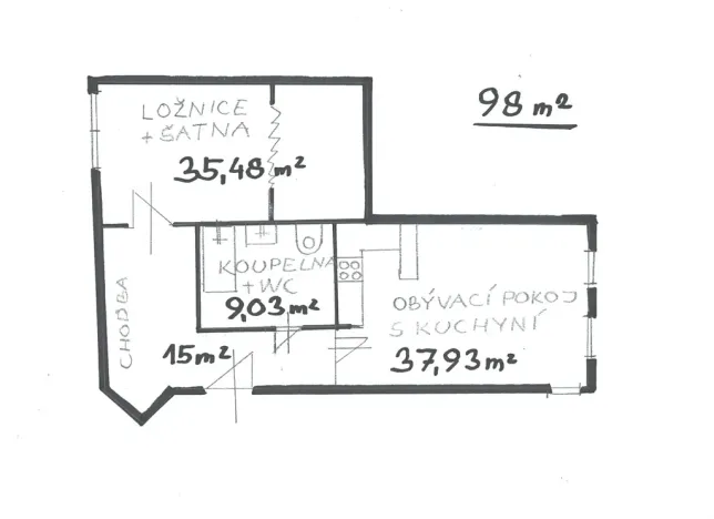 Prodej bytu 2+kk, České Budějovice, Rudolfovská tř., 98 m2