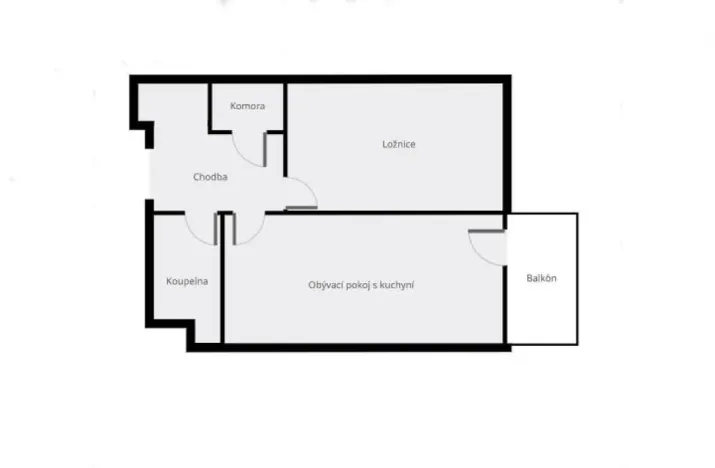 Pronájem bytu 2+kk, Praha - Dolní Měcholupy, Honzíkova, 54 m2