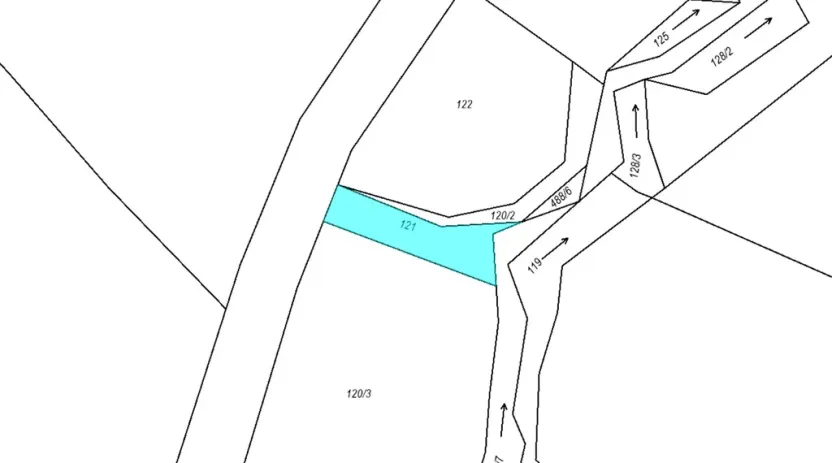 Dražba pole, Bylany, 243 m2