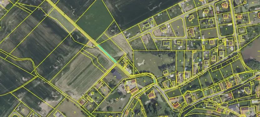 Dražba pozemku, Lešany, 245 m2