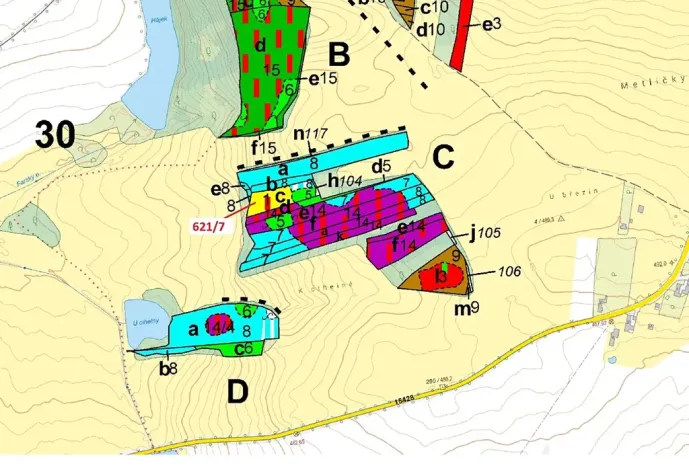 Dražba lesa, Trhové Sviny, 3603 m2