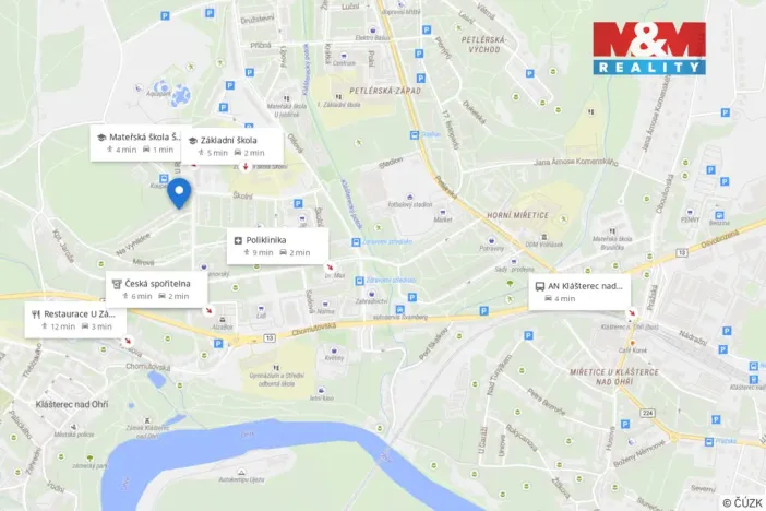 Prodej bytu 3+1, Klášterec nad Ohří, Na Vyhlídce, 66 m2