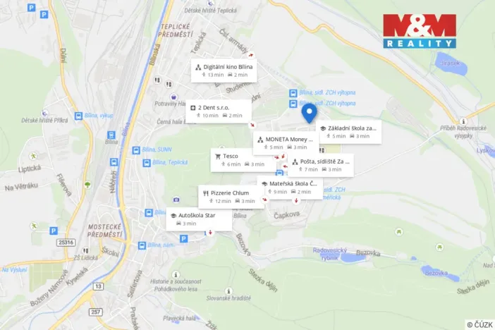 Prodej bytu 3+1, Bílina - Teplické Předměstí, Sídliště Za Chlumem, 82 m2
