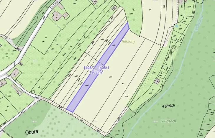 Prodej louky, Obora, 40844 m2
