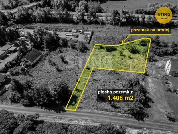 Prodej pozemku pro bydlení, Ostrava - Bartovice, 1406 m2