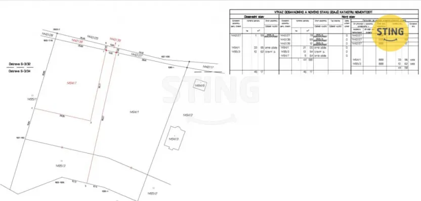 Prodej pozemku pro bydlení, Ostrava - Bartovice, 1406 m2