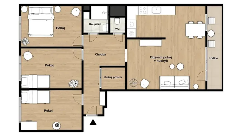 Prodej bytu 4+kk, Praha - Petrovice, Morseova, 96 m2