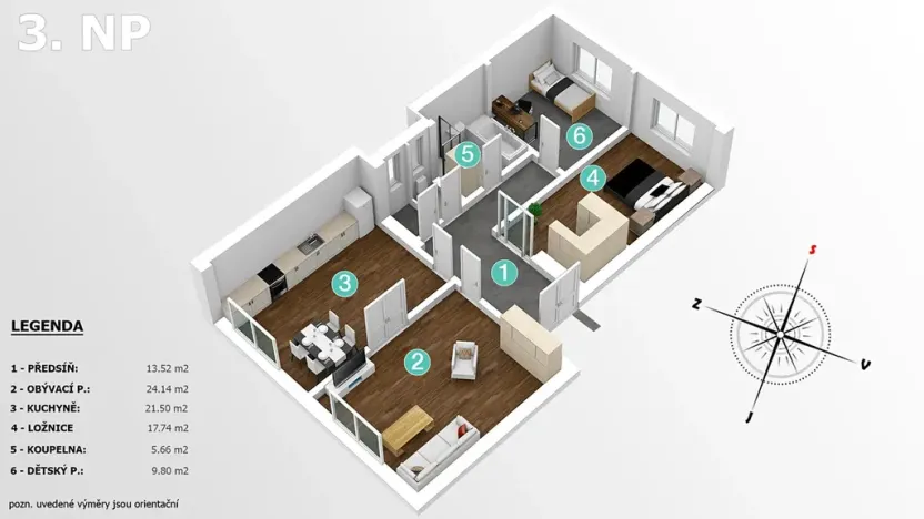 Prodej bytu 4+kk, Hradec Králové, třída Karla IV., 95 m2