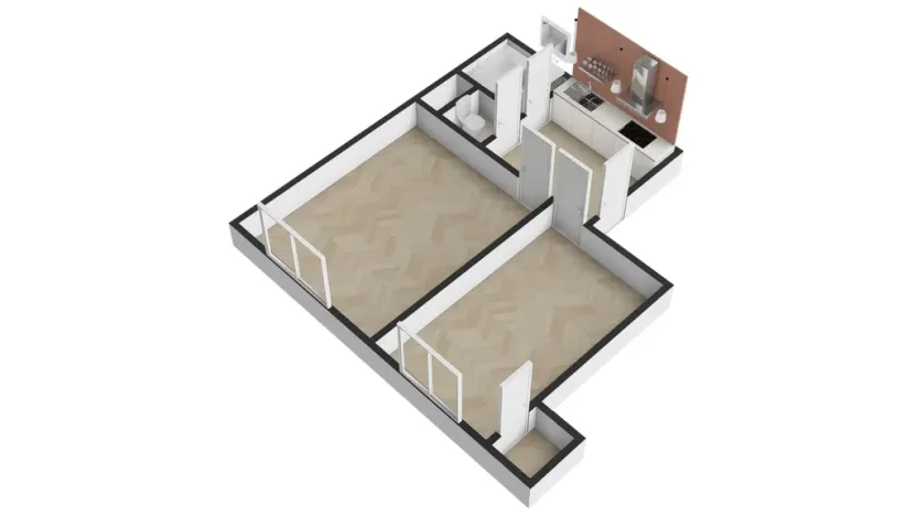 Pronájem bytu 2+kk, Praha - Žižkov, Biskupcova, 45 m2