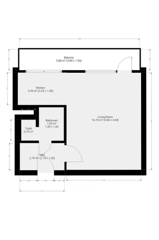 Pronájem bytu 1+kk, Praha - Střížkov, Českolipská, 26 m2