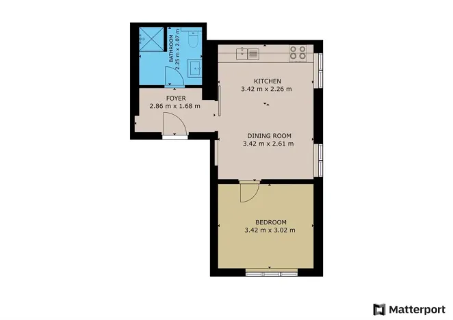 Pronájem bytu 2+kk, Beroun - Beroun-Město, Na Parkáně, 37 m2