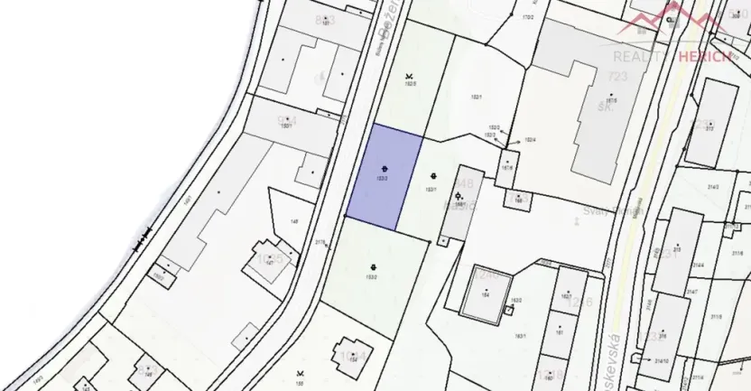 Prodej pozemku, Vejprty, Boženy Němcové, 1592 m2