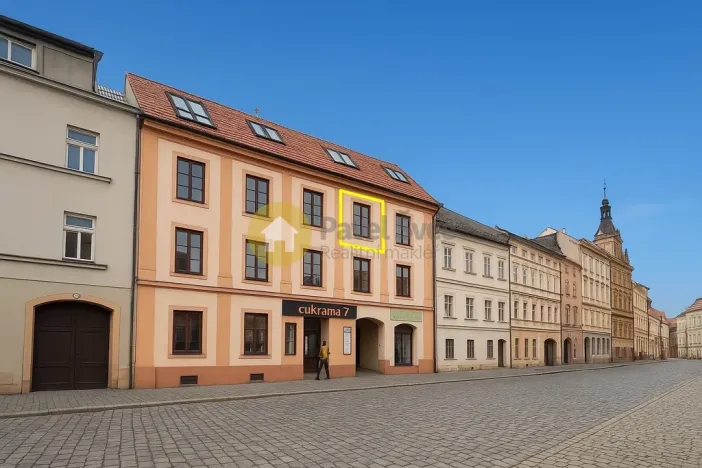 Pronájem bytu 1+kk, Strakonice - Strakonice I, Velké náměstí, 21 m2