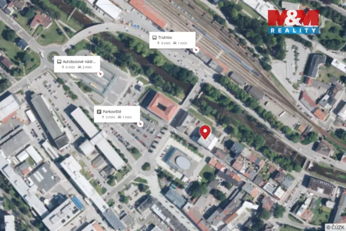 Pronájem bytu 1+kk, Trutnov - Střední Předměstí, Spojenecká, 37 m2