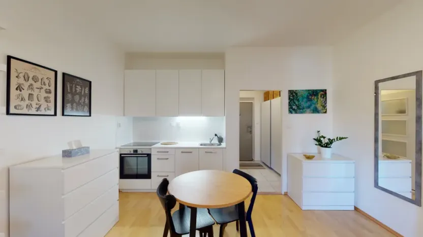 Pronájem bytu 1+kk, Hostivice, Školská, 28 m2