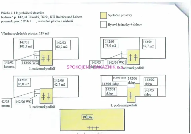 Prodej bytu 1+1, Děčín, Přírodní, 43 m2