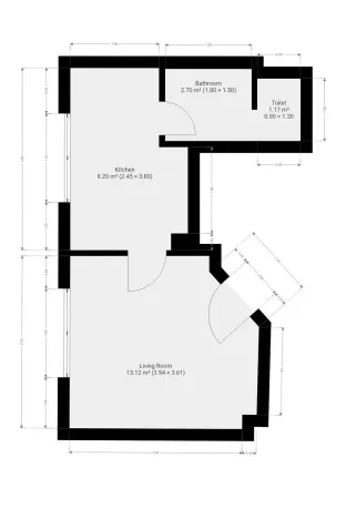 Pronájem bytu 1+1, Praha, Kukelská, 26 m2