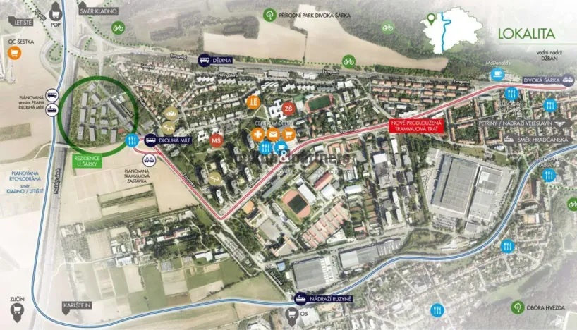 Prodej bytu 2+kk, Praha - Ruzyně, Stočesova, 54 m2