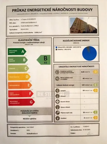 Prodej bytu 2+1, České Budějovice - České Budějovice 3, U Trojice, 63 m2