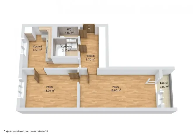 Prodej bytu 2+1, Chodov, Osadní, 52 m2